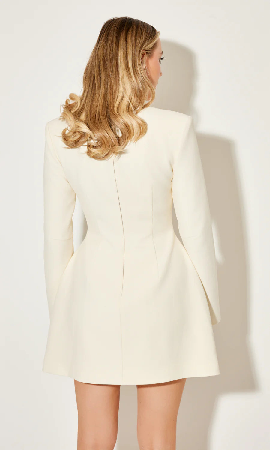 LUXE - שמלת בלייזר מיני שרוולים ארוכים