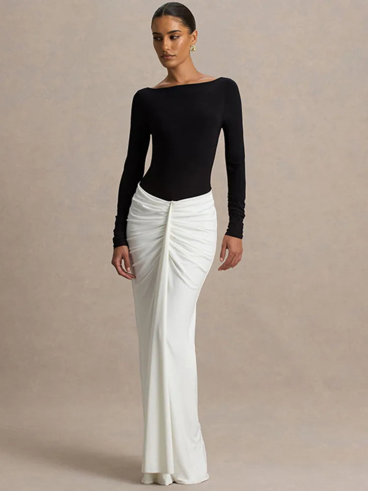 ARYA - שמלת מקסי אלגנטית גב חשוף