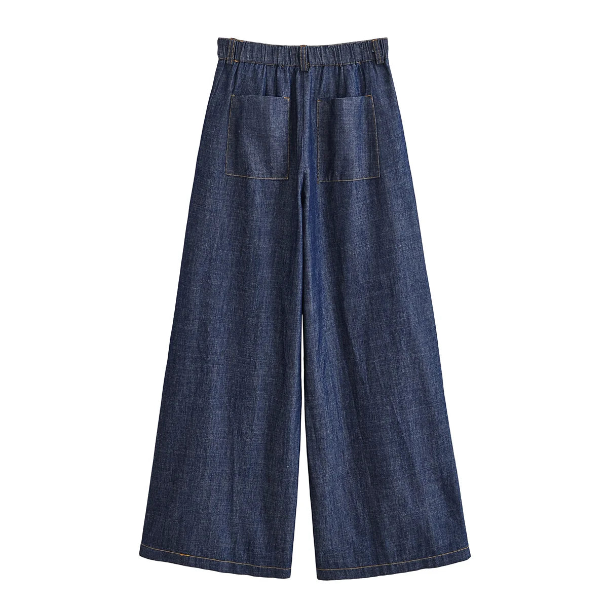 RENATA – סט דנים אלגנטי עם קשירת מותן ומכנס רחב