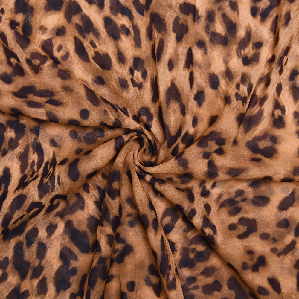 MUSE - שמלת מקסי תחרה ונמר סקסית