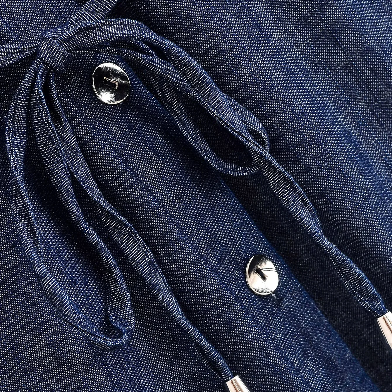 RENATA – סט דנים אלגנטי עם קשירת מותן ומכנס רחב