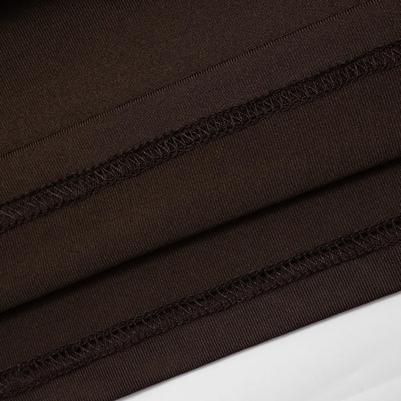 NETA – שמלת מיני מחטבת עם כיווצים ושרוולים ארוכים