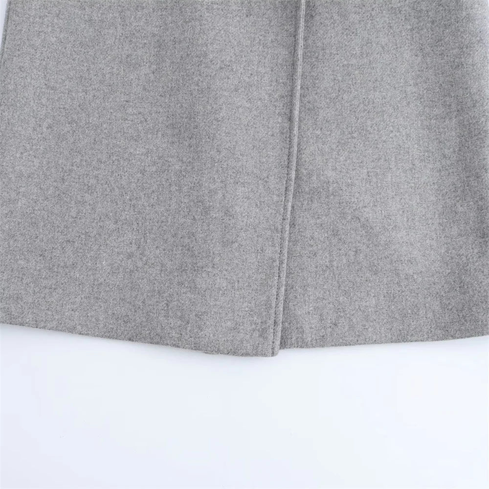 RENÉE – מעיל ארוך רך בגזרת מעטפת עם חגורה