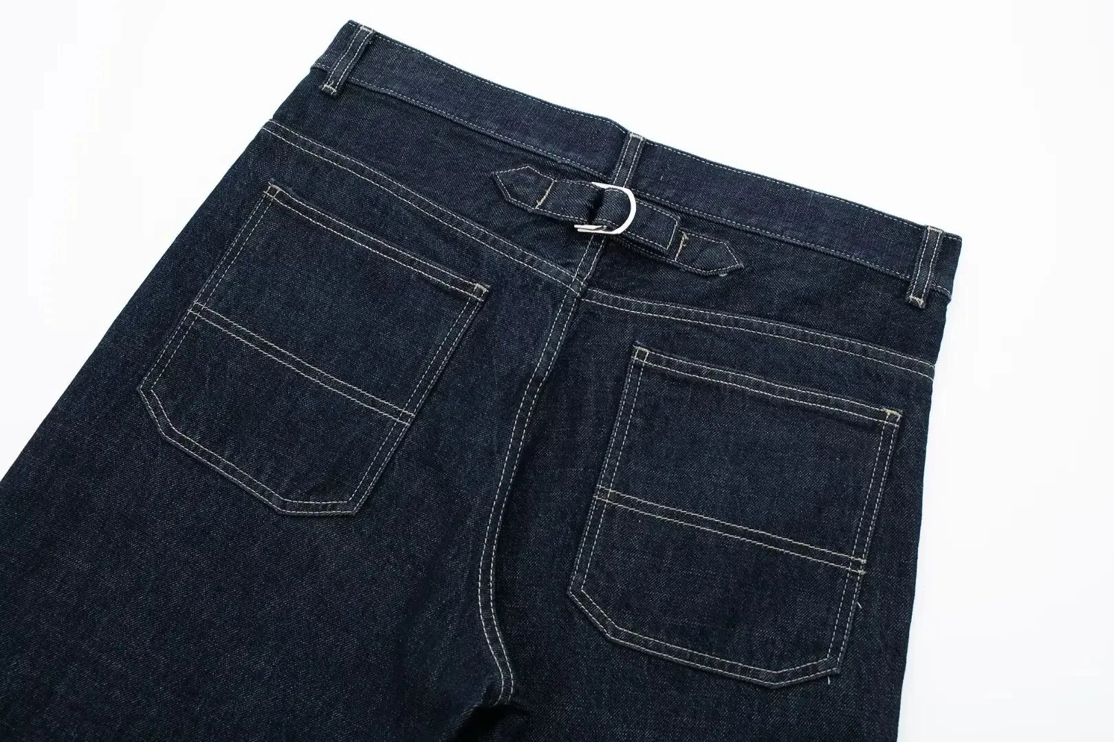 LORÉ – סט ג'ינס: ז'קט קצר ומכנסי Wide Leg בג'ינס כהה