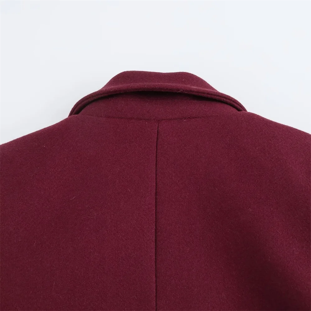 CELINE – מעיל לונג אלגנטי בגזרת לאז’ר עם צווארון קלאסי