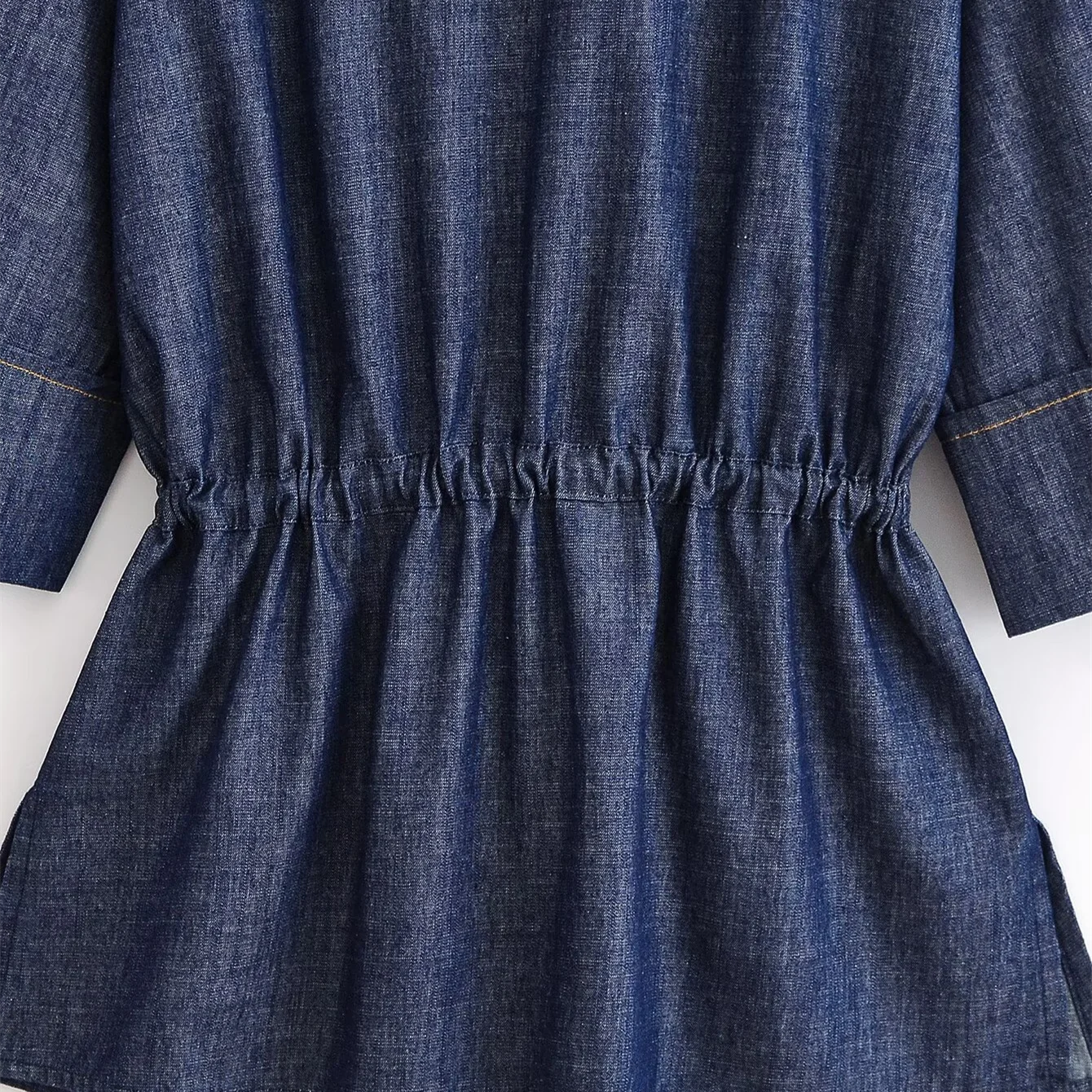 RENATA – סט דנים אלגנטי עם קשירת מותן ומכנס רחב