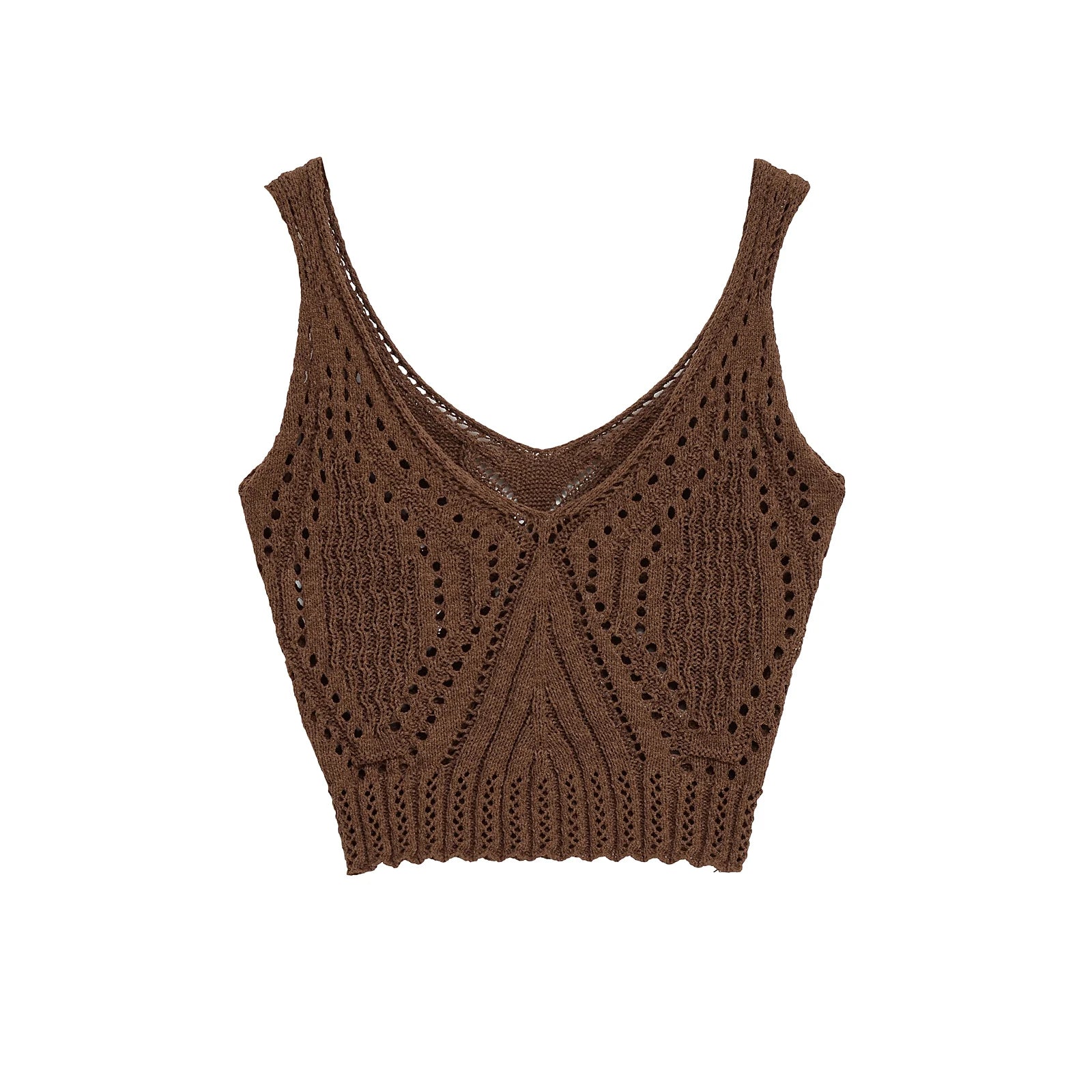 ALMA – גופיית סריג מחוררת בגזרת Slim Fit