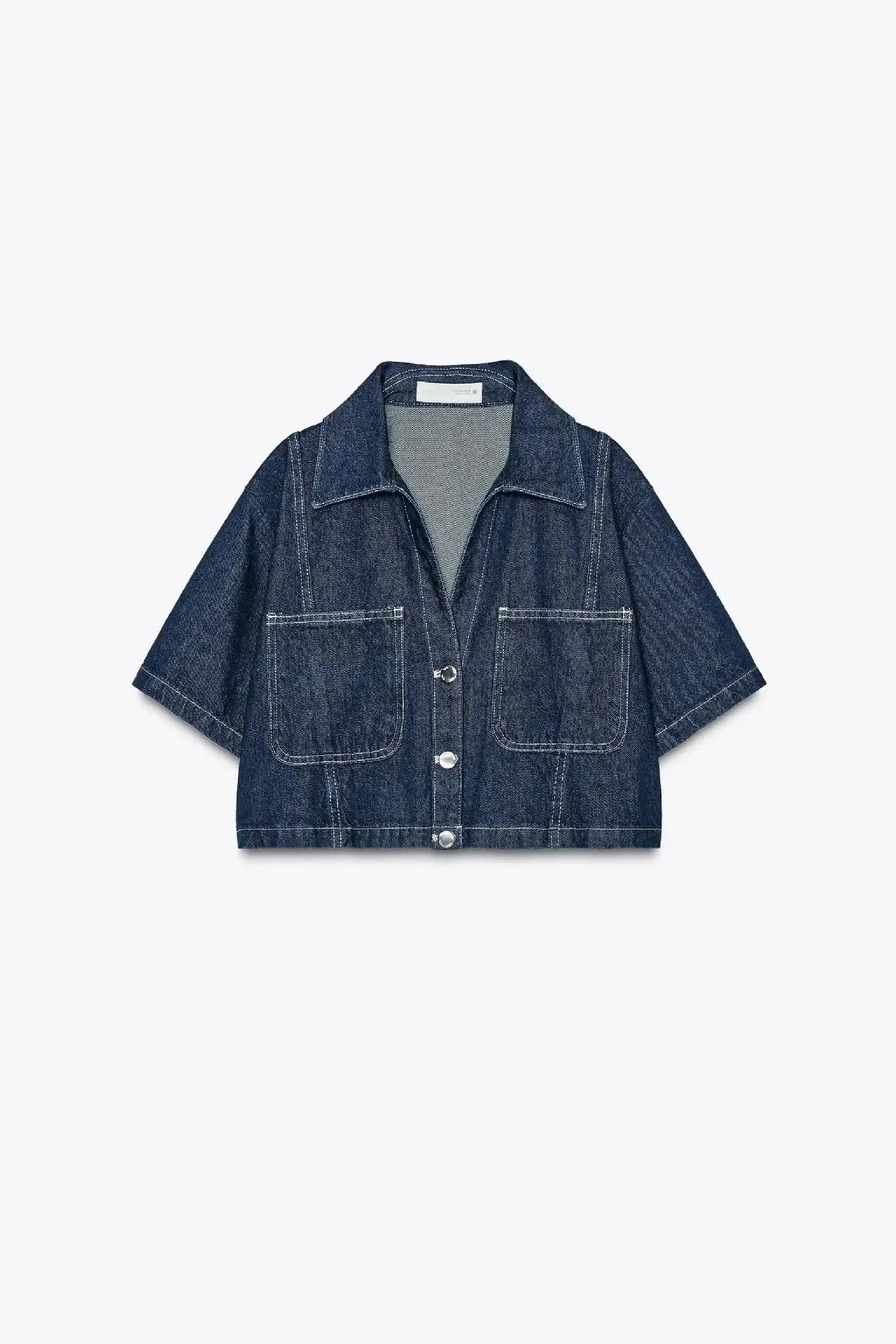 KENDALL – סט דנים: חולצה מכופתרת וחצאית מיני