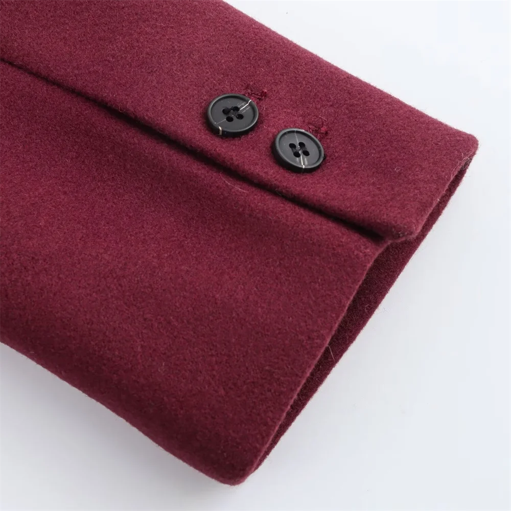 CELINE – מעיל לונג אלגנטי בגזרת לאז’ר עם צווארון קלאסי