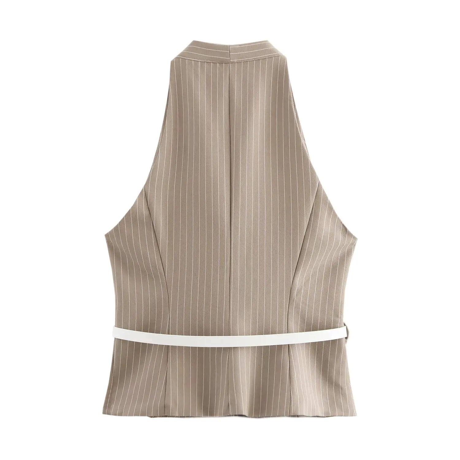 LARÉN – וסט מחויט עם חגורה וצווארון