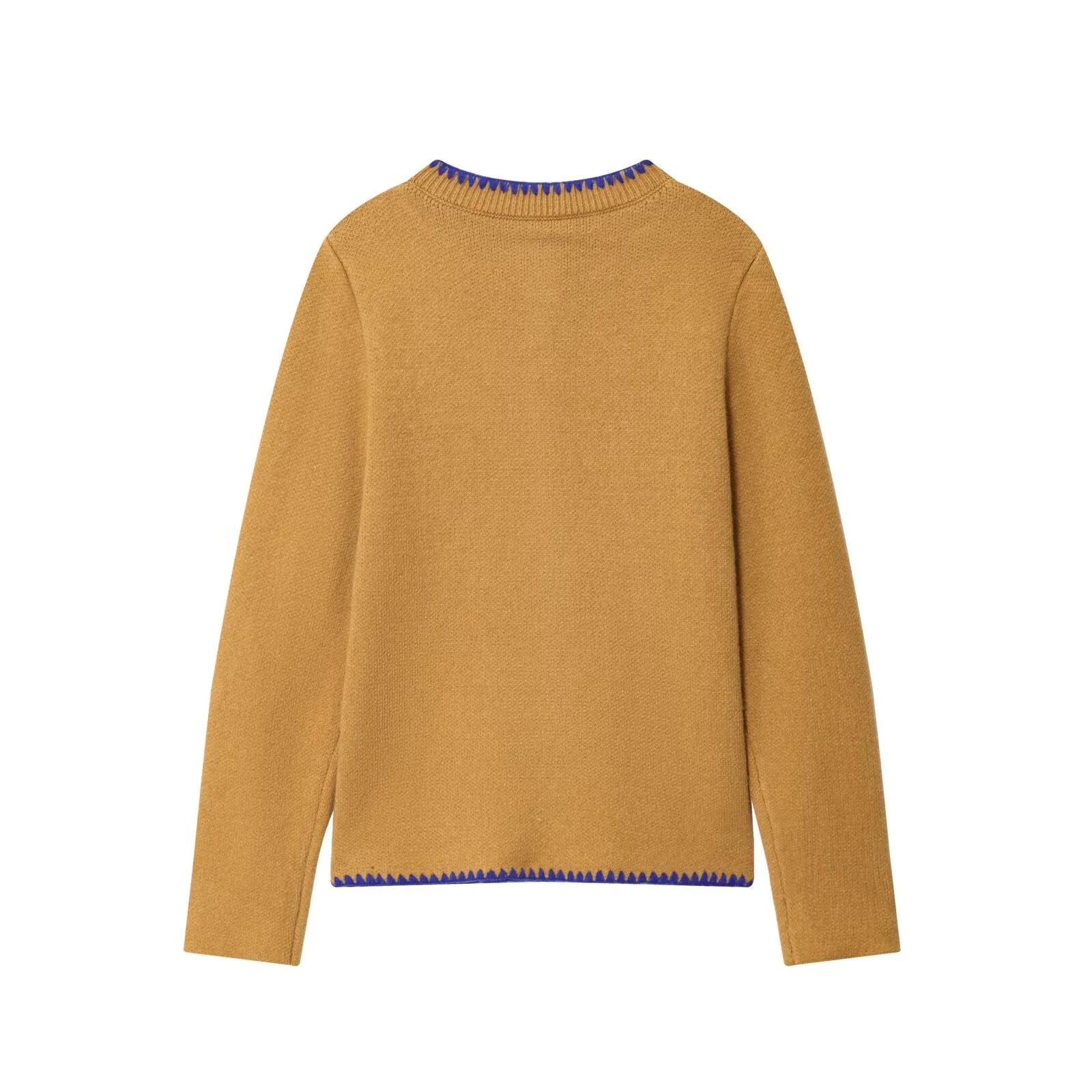 LATTE – סט סריגים: קרדיגן וגופייה תואמים עם פסים בגוון חרדל