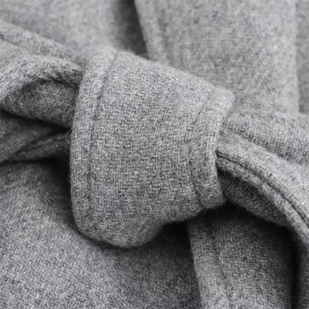 RENÉE – מעיל ארוך רך בגזרת מעטפת עם חגורה