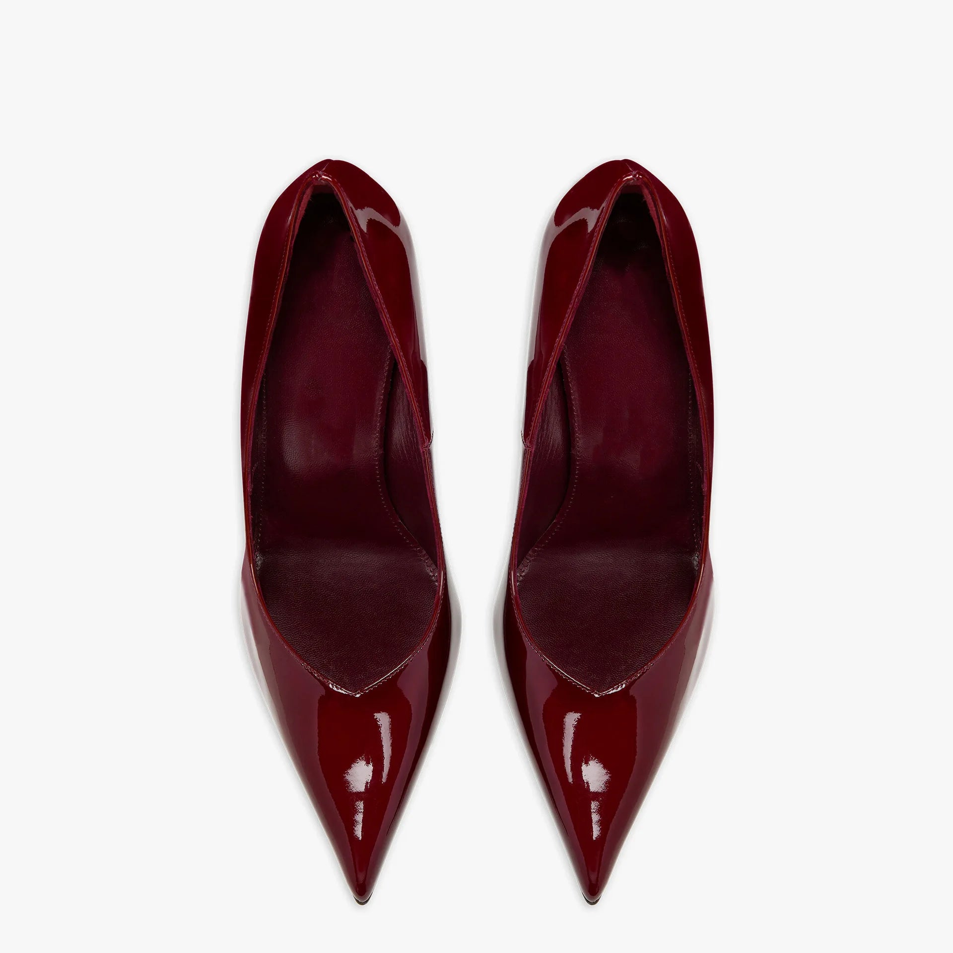 LUNA - נעלי עקב נמוך עם עקב מעוצב בוהן מחודדת