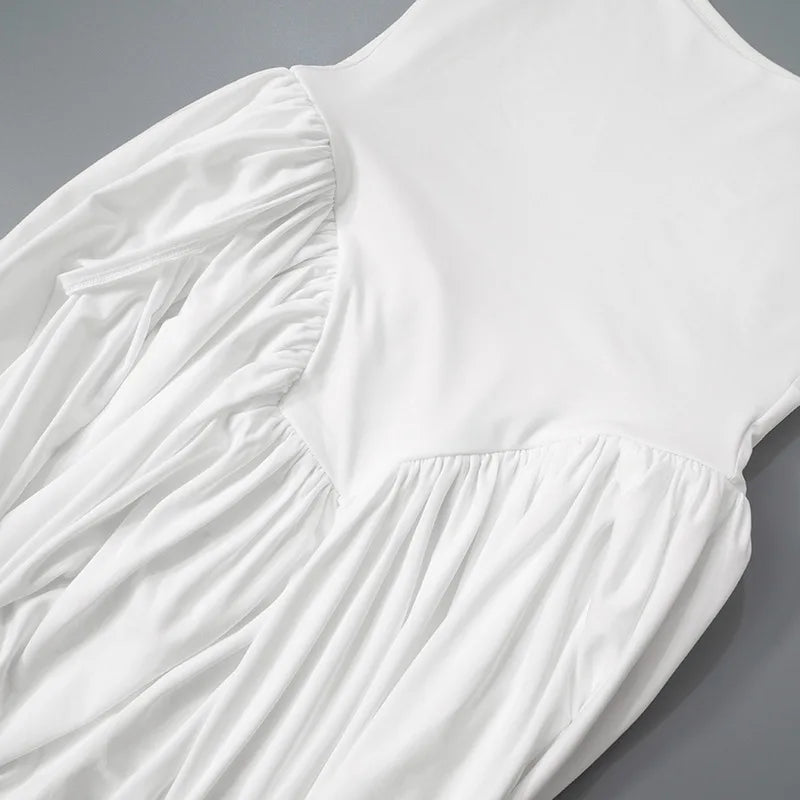 BERLIN - שמלת מיני דרייפ גב חשוף ללא שרוולים