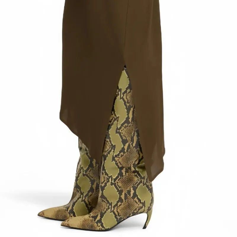 PENNY - מגפי עקב גבוה מחודדים עד הברך