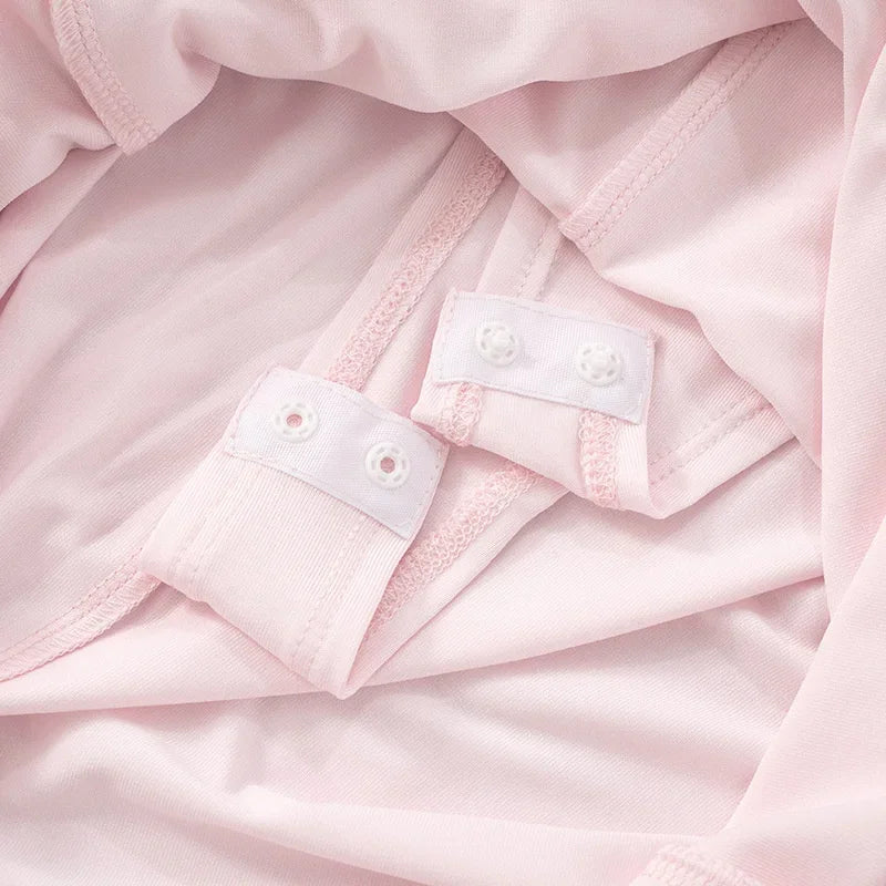 HOPE - שמלת מקסי מחשוף V עמוק שרוול ארוך שקופה