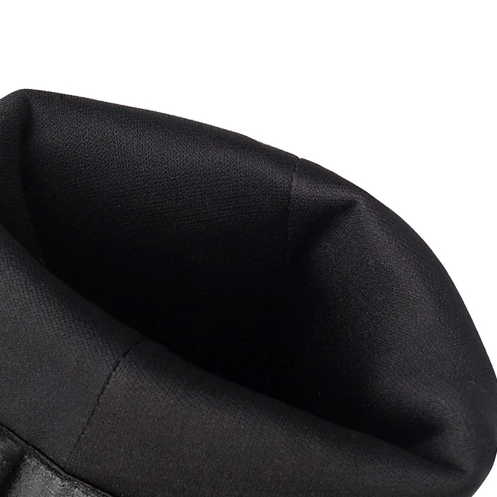 WILD - מגפי ברך קאובוי רקמה עקב בלוק בוהן מחודדת