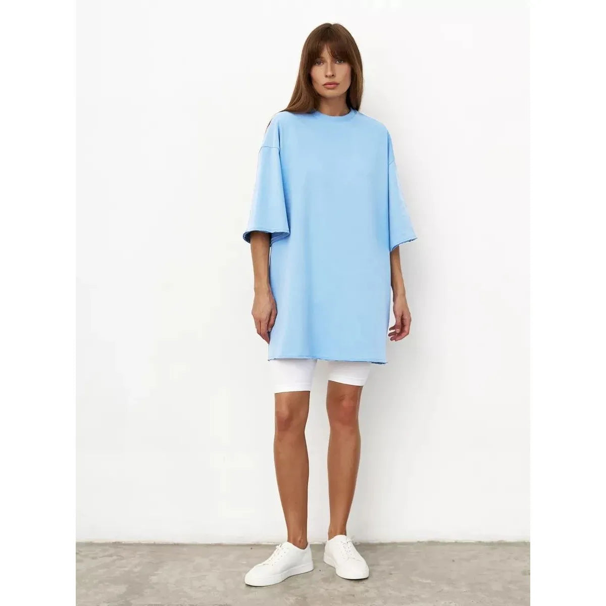 SILK - חולצת כותנה עבה אוברסייז