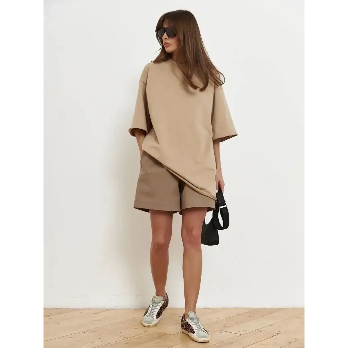 SILK - חולצת כותנה עבה אוברסייז