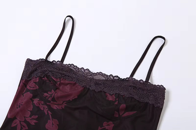 ASPEN - שמלת מקסי רצועות דקות וגב חשוף