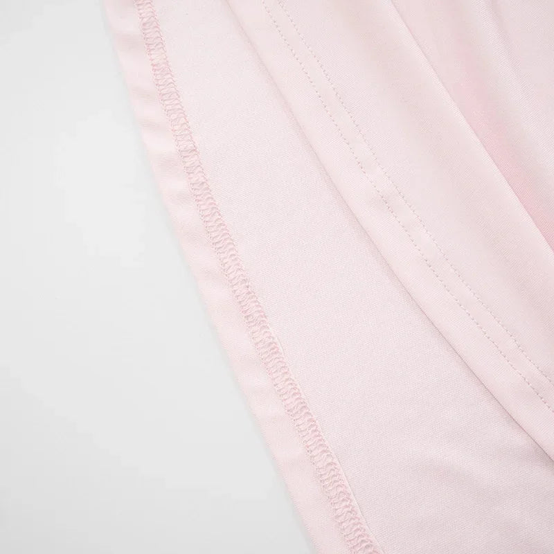 HOPE - שמלת מקסי מחשוף V עמוק שרוול ארוך שקופה