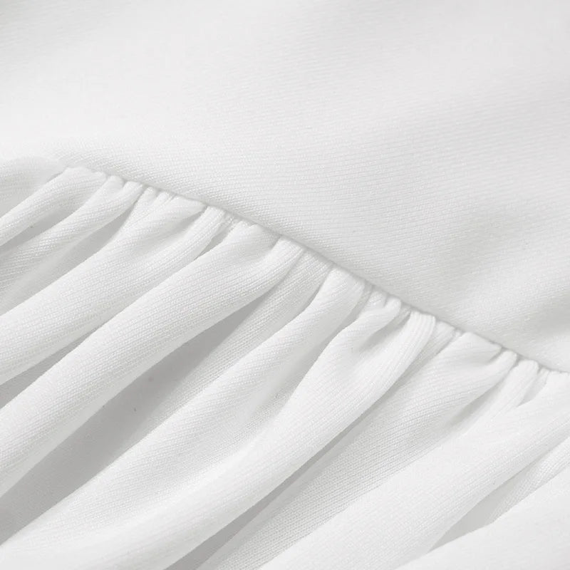 BERLIN - שמלת מיני דרייפ גב חשוף ללא שרוולים