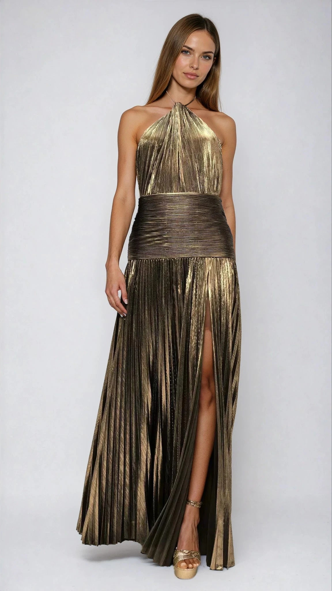 LIVIA – שמלת מקסי סקסית עם שסע גבוה